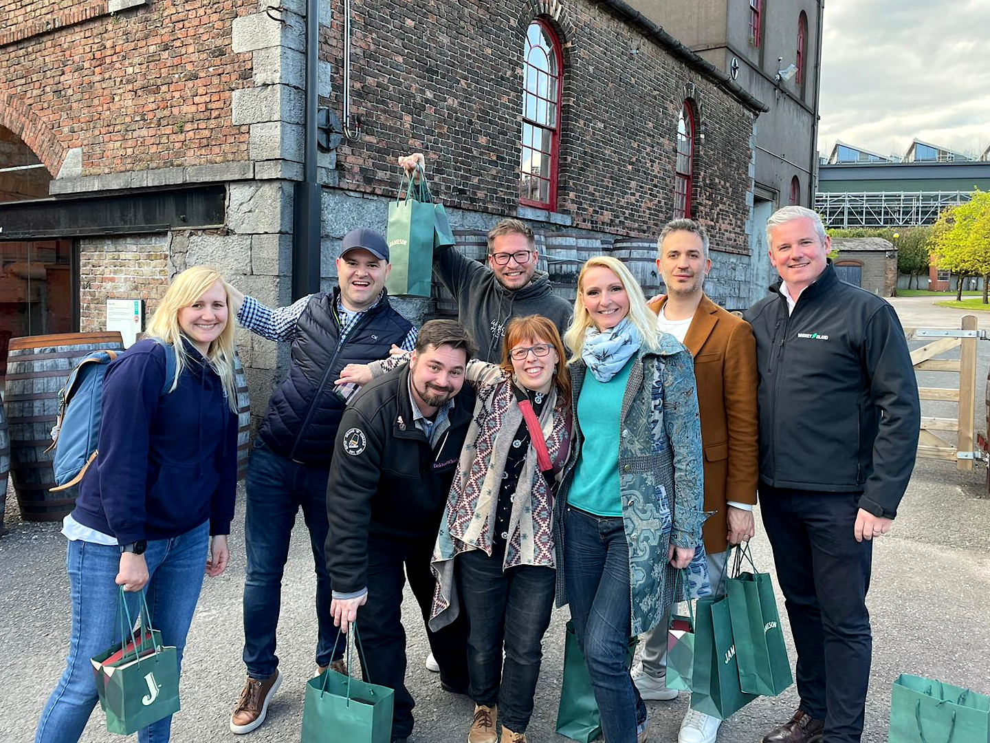 Gruppenbild der Whiskeyreise nach Irland