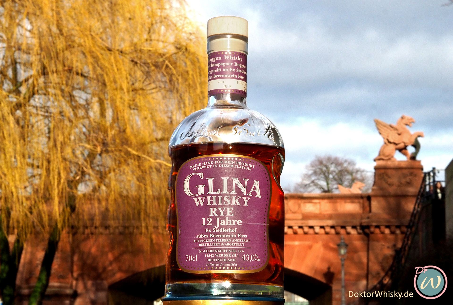 Hvenus Rye Whisky Glina Rye Whisky an der Moltke-Brücke